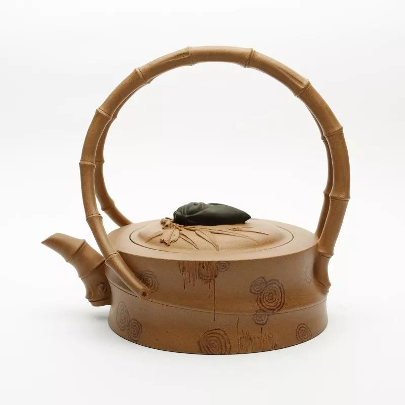 10種最美花器提梁壺，精美別致雕花紫砂壺!