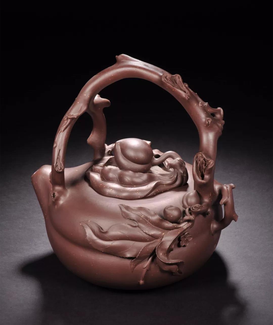 10種最美花器提梁壺，精美別致雕花紫砂壺!