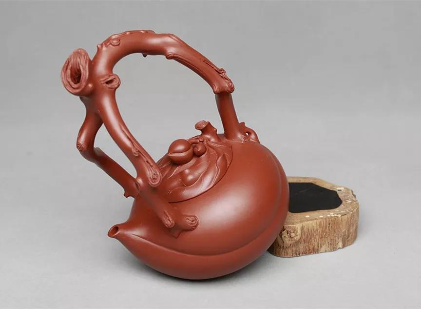 10種最美花器提梁壺，精美別致雕花紫砂壺!