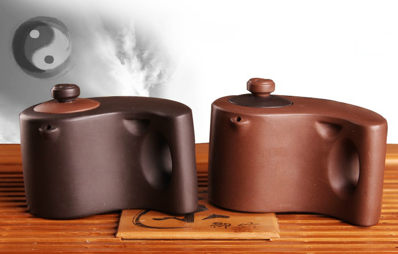 太極陰陽(yáng)紫砂壺，創(chuàng)意格紫砂壺