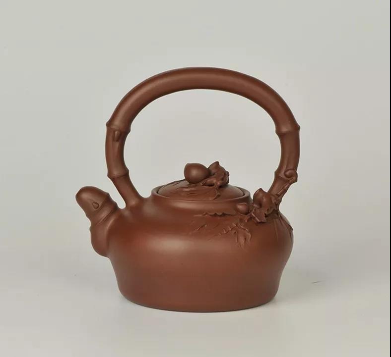 10種最美花器提梁壺，精美別致雕花紫砂壺!