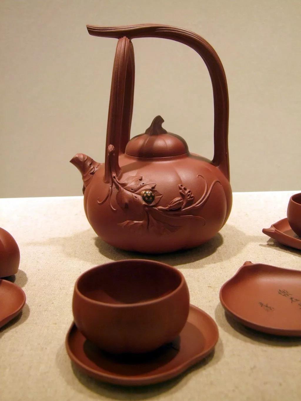 10種最美花器提梁壺，精美別致雕花紫砂壺!