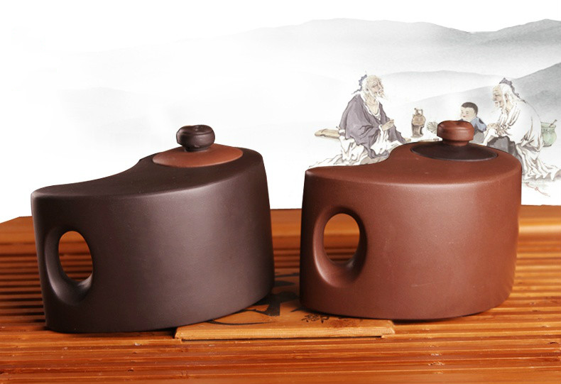 太極陰陽(yáng)紫砂壺，創(chuàng)意格紫砂壺